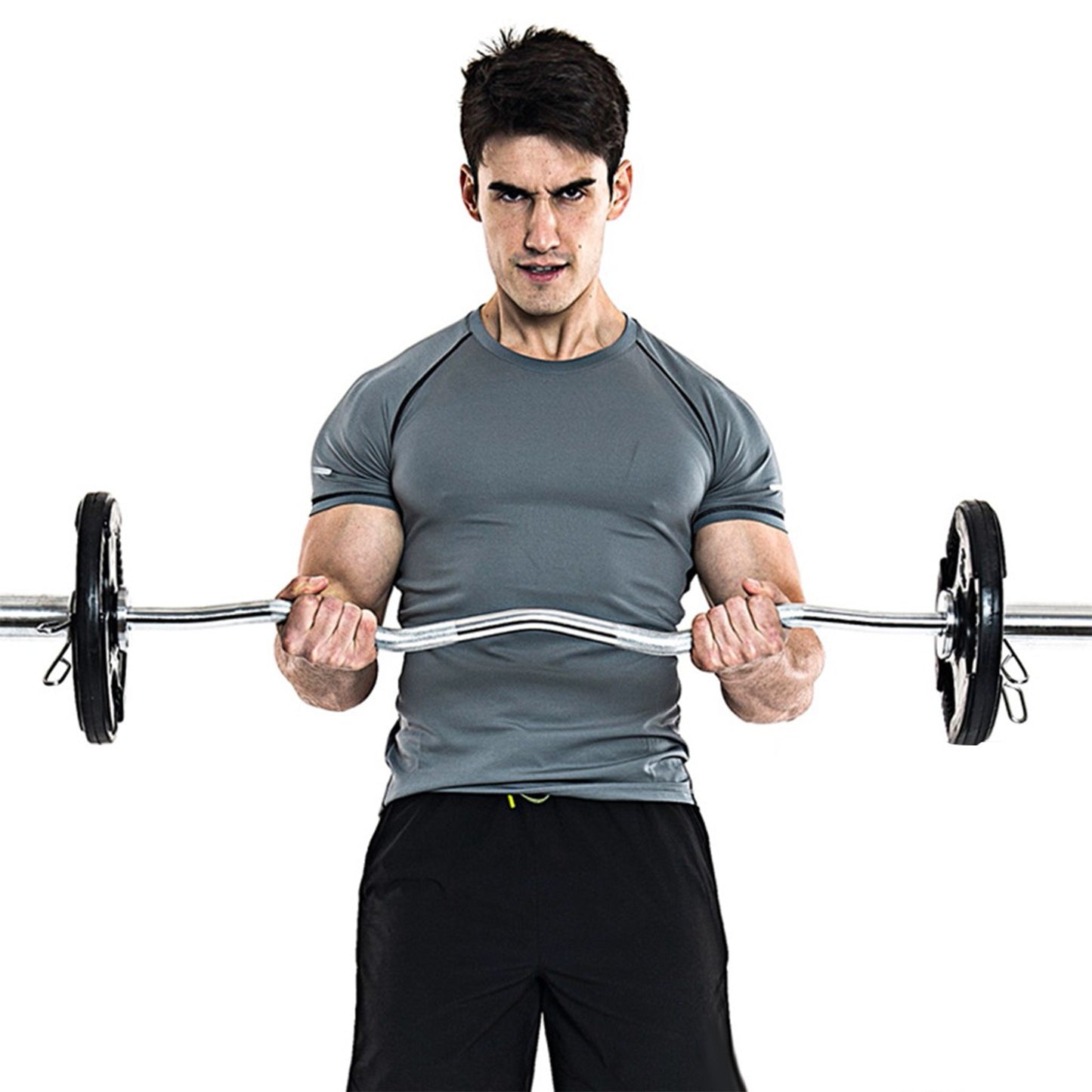 Shop Barbell Curling Barbell Weight Exercise Home Fitness Exercise Equipment