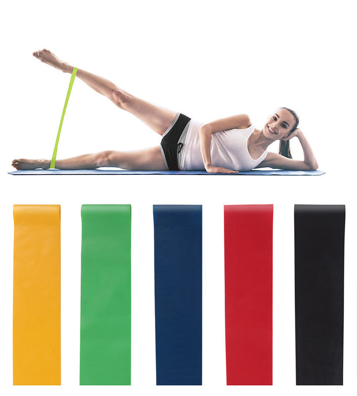Shop 5 Level Resistance Rubber Bands Yoga Training Elastic Bands