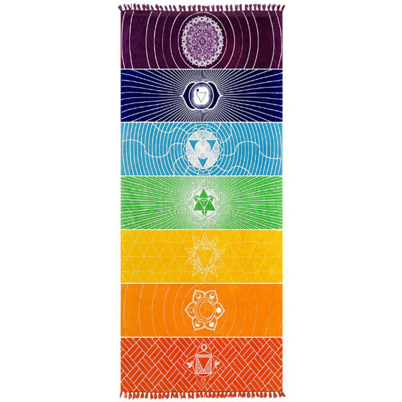 Shop Bohemia India Mandala Blanket Beach Yoga Mat
