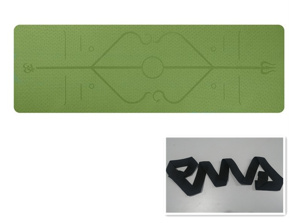 Shop Non Slip TPE Yoga Pad Position Line Beginner