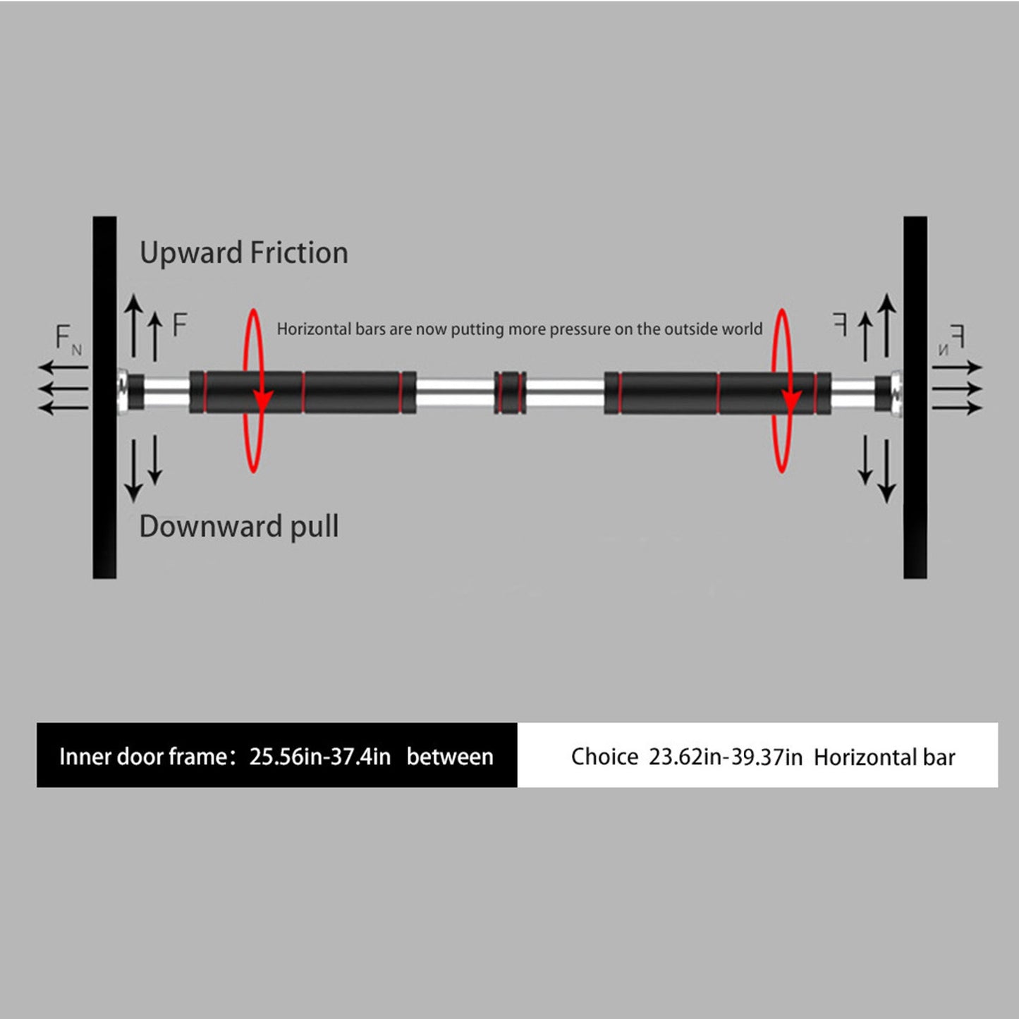 Shop Horizontal Bar Indoor Door Punch-free Pull-ups Home Fitness Equipment