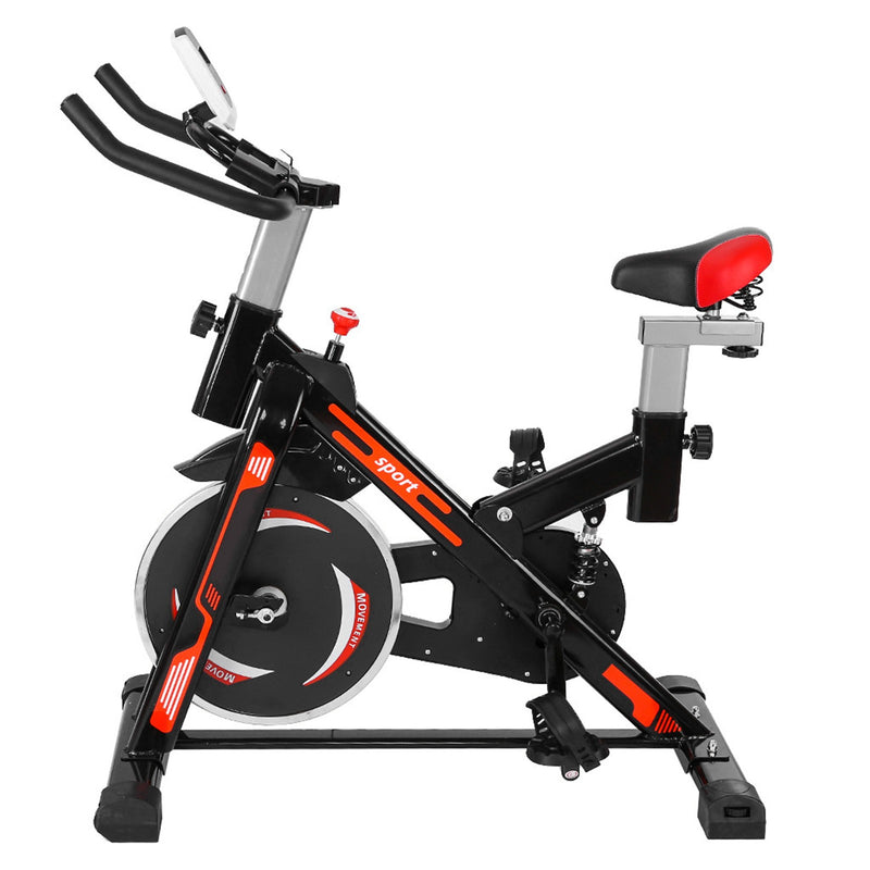 Indoor Cycling Bike With Shock Absorption System Stationary Professional Exercise Sport Bike
