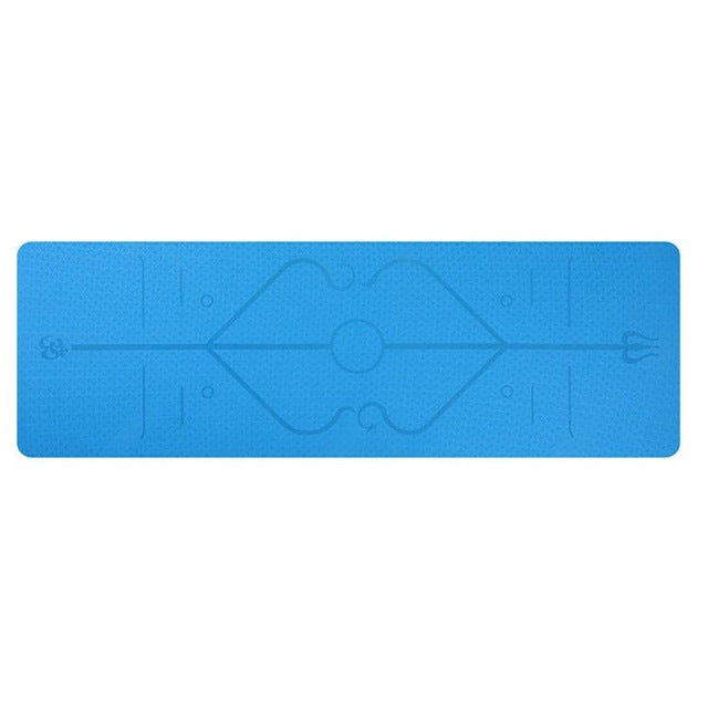 Shop Non Slip TPE Yoga Pad Position Line Beginner