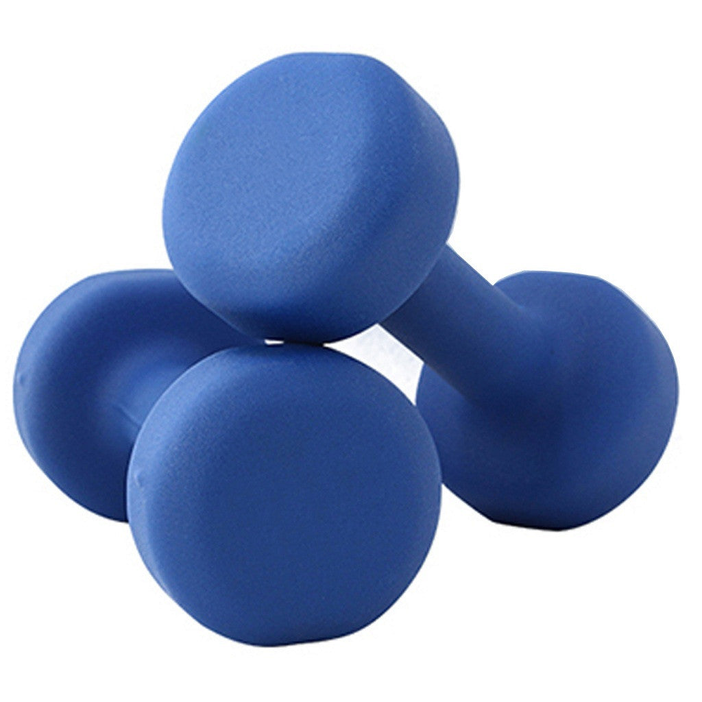 Shop A Pair Dumbbell Barbell Neoprene Coated Weights 6LB/8LB/10LB/12LB/15LB Blue