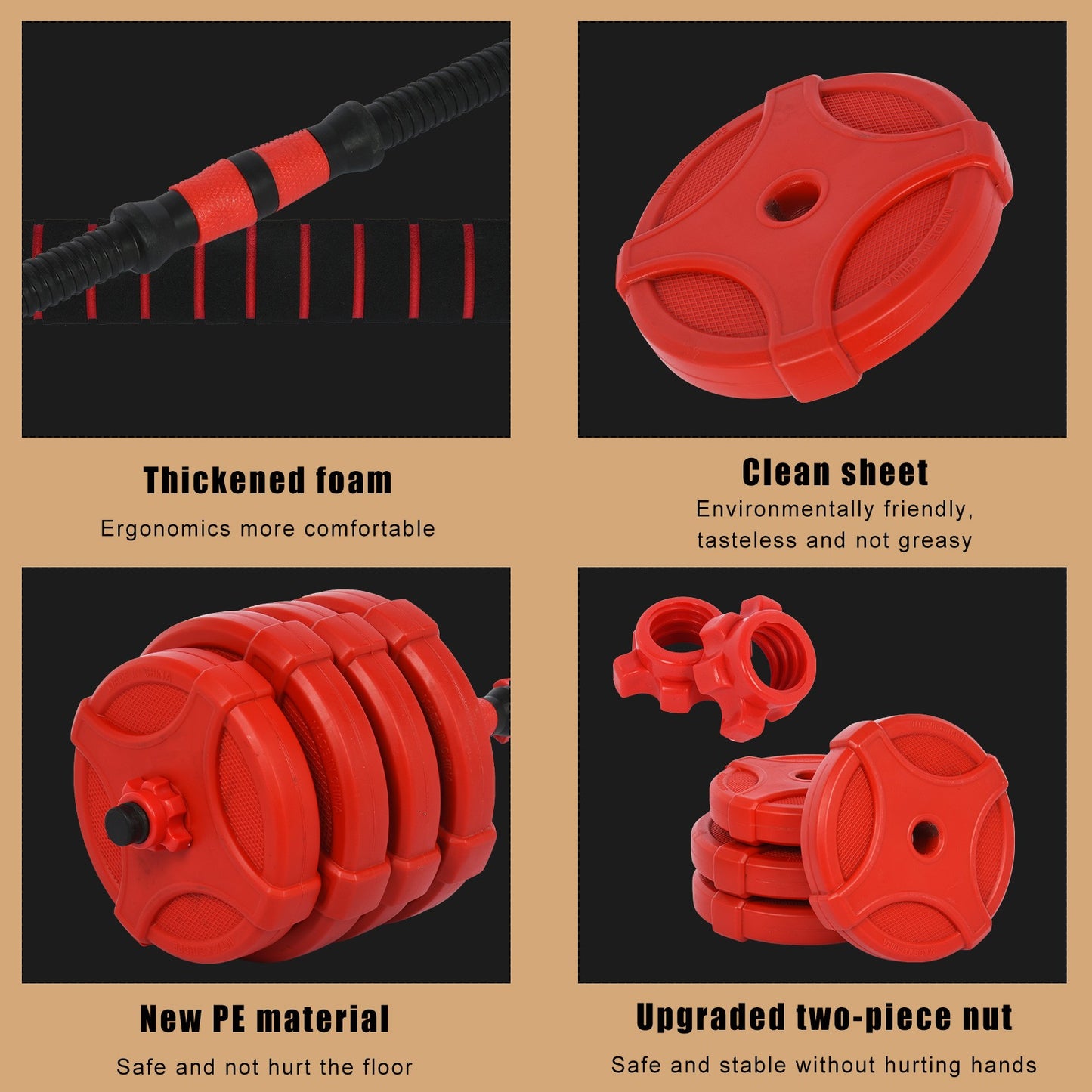Shop Adjustable Weights Dumbbells Set, Free Weights Set With Connecting Rod 40KG