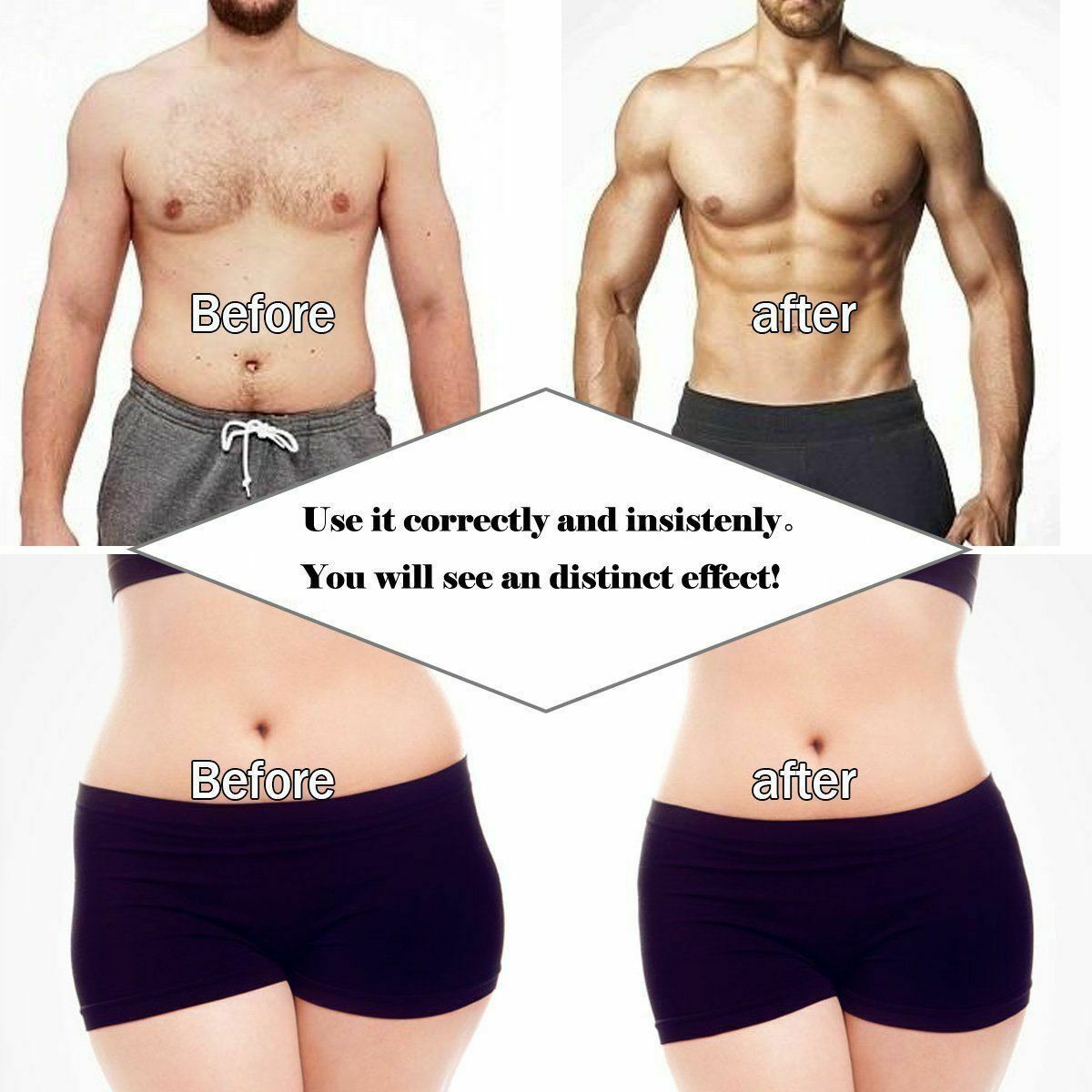 Shop Electric Muscle Toner Machine ABS Toning Belt Simulation Fat Burner Belly Shaper