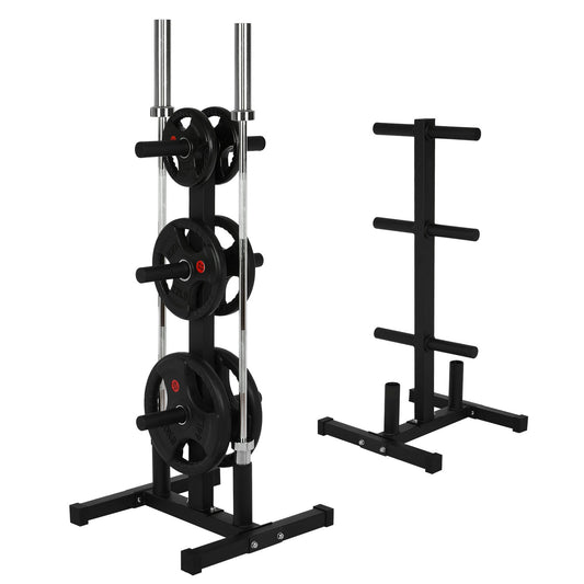 Shop Olympic Weight Plate Rack For 2in Plates Vertical Bar Holder For Home Gym