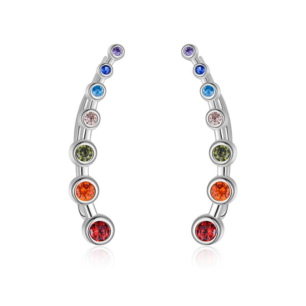 Shop 925 Sterling Silver Chakra Earrings Yoga Jewelry for Women Girls