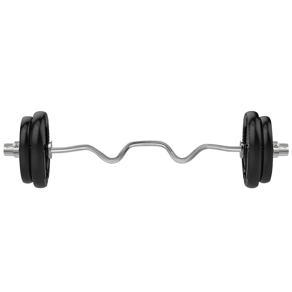 Shop 47\' Barbell Olympic Weight Lifting Bar Super Curl Bar For Strength Training