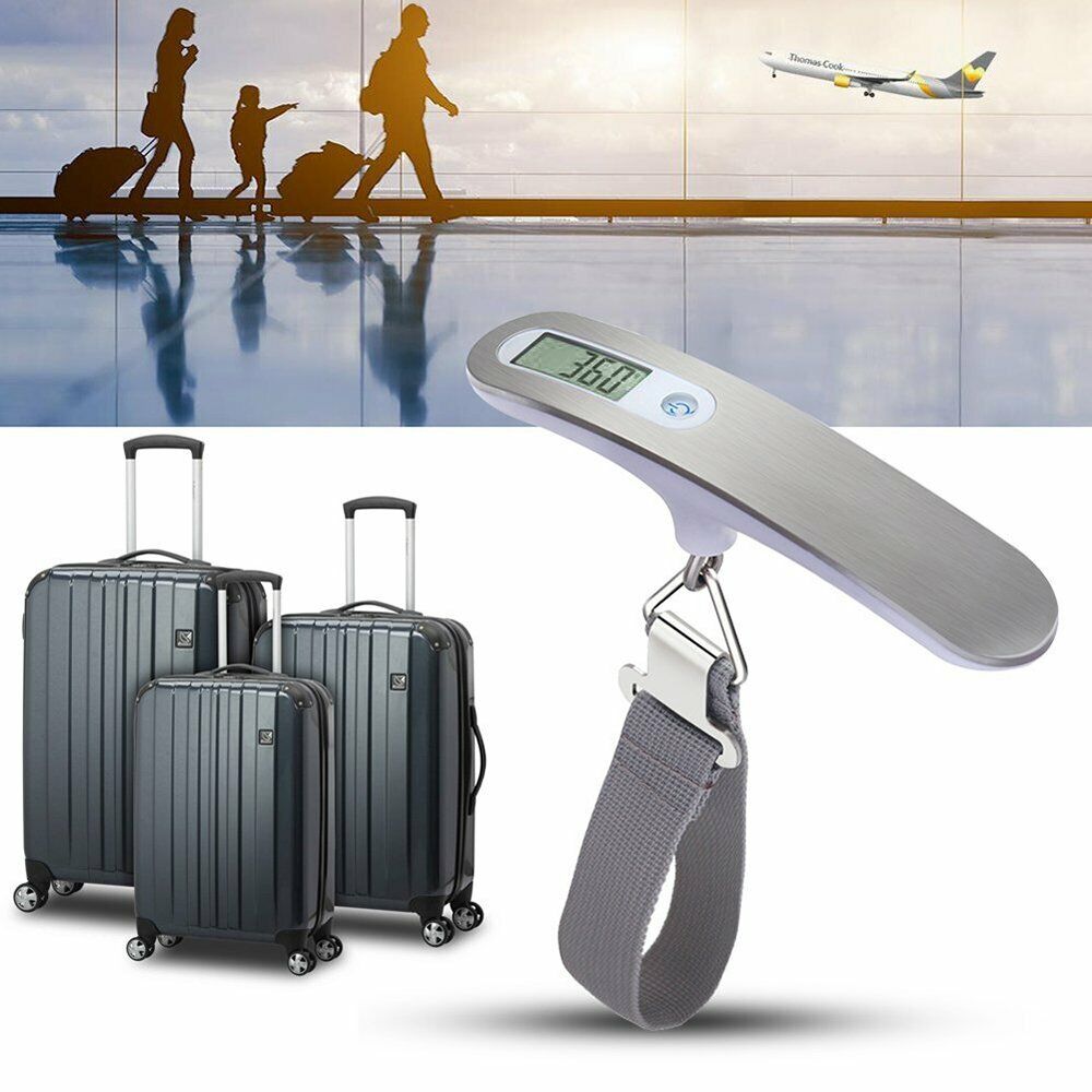 Shop Portable LCD Digital Luggage Weight Scales Hanging Suitcase Baggage Travel Scale With Belt For Electronic Weight Tool 50kg 110lb