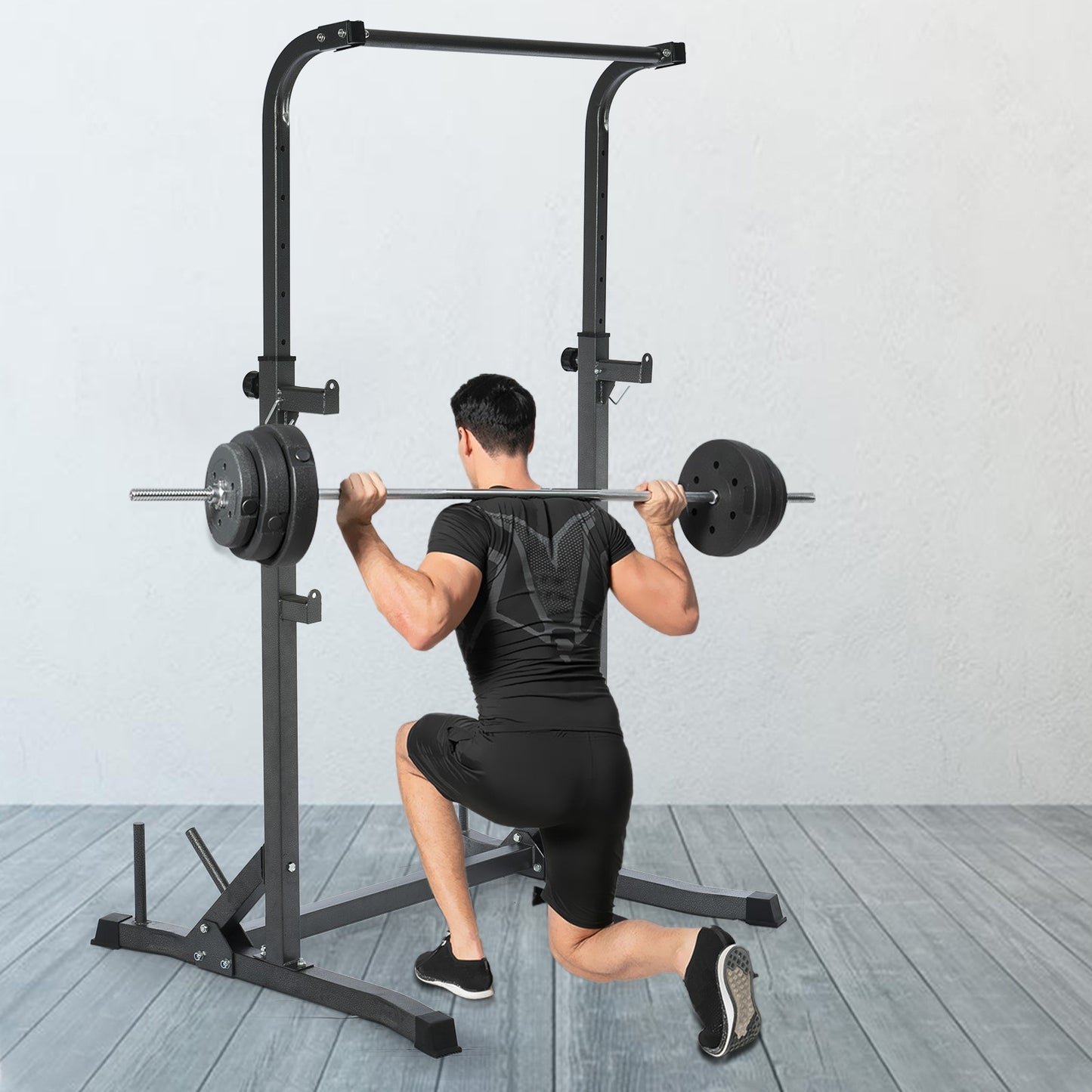 Shop Half Frame Barbell Squat Rack Pull-Up Multi-Function Fitness Equipment