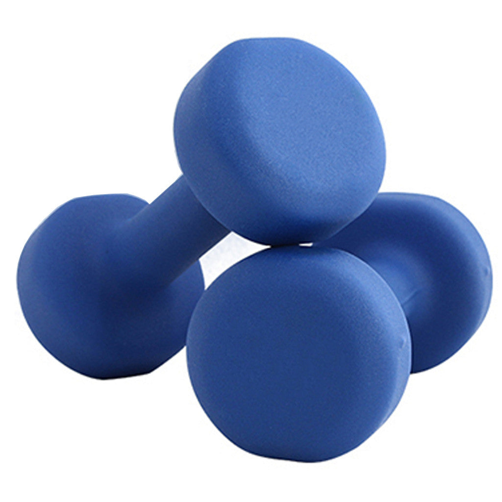 Shop A Pair Dumbbell Barbell Neoprene Coated Weights 6LB/8LB/10LB/12LB/15LB Blue