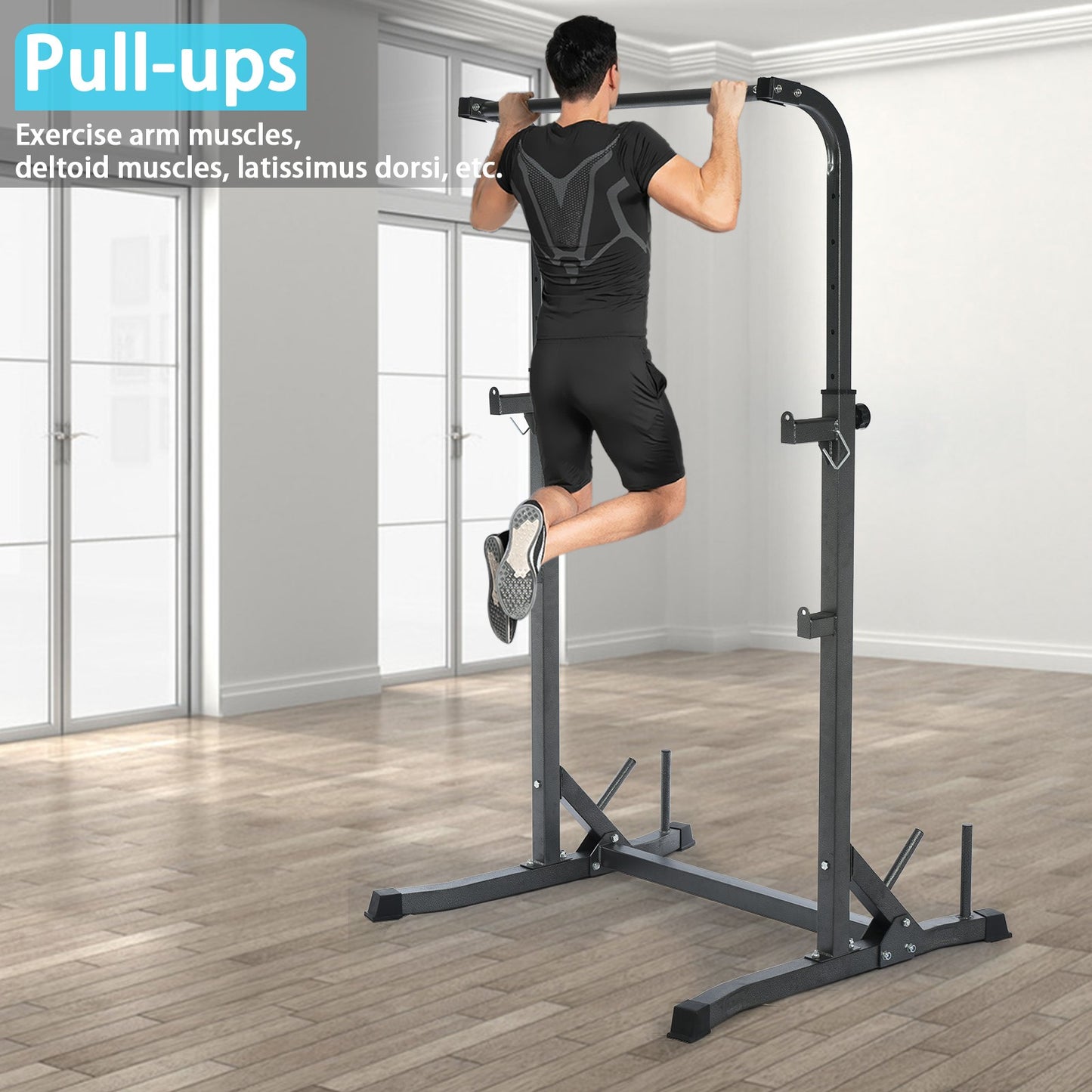 Shop Half Frame Barbell Squat Rack Pull-Up Multi-Function Fitness Equipment