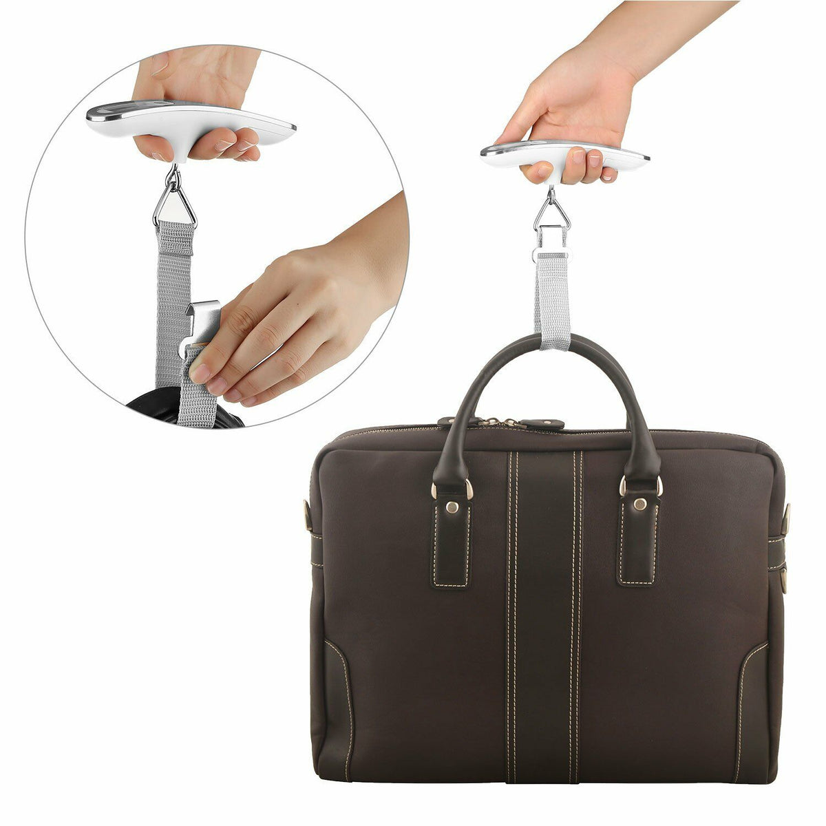 Shop Portable LCD Digital Luggage Weight Scales Hanging Suitcase Baggage Travel Scale With Belt For Electronic Weight Tool 50kg 110lb