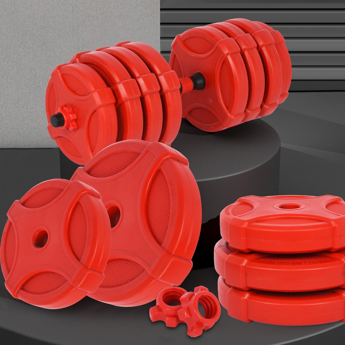 Shop Adjustable Weights Dumbbells Set, Free Weights Set With Connecting Rod 40KG