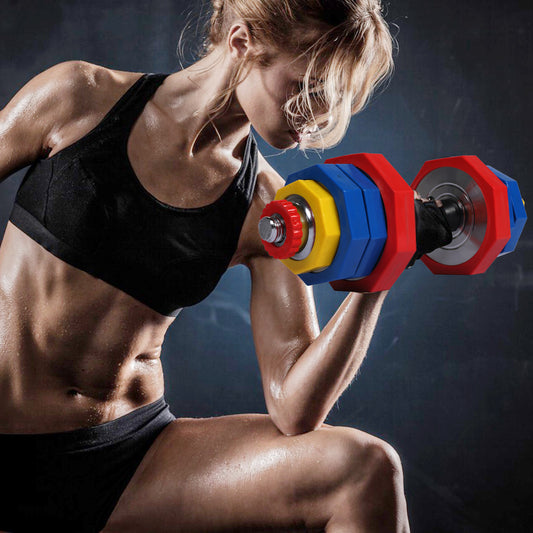 Shop Adjustable Dumbbell 55lbs Fast Adjustment Function With Weight Plate 1 Pair