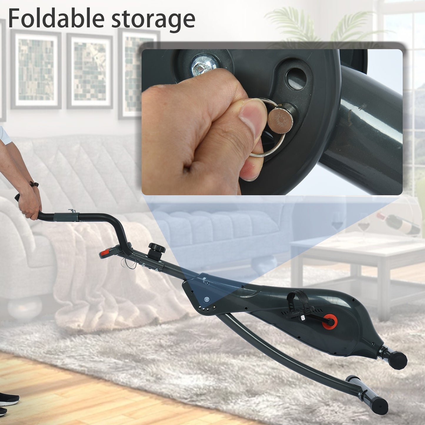 Shop Magnetic Control Exercise Bike Household Ultra-quiet Sports Foldable Indoor