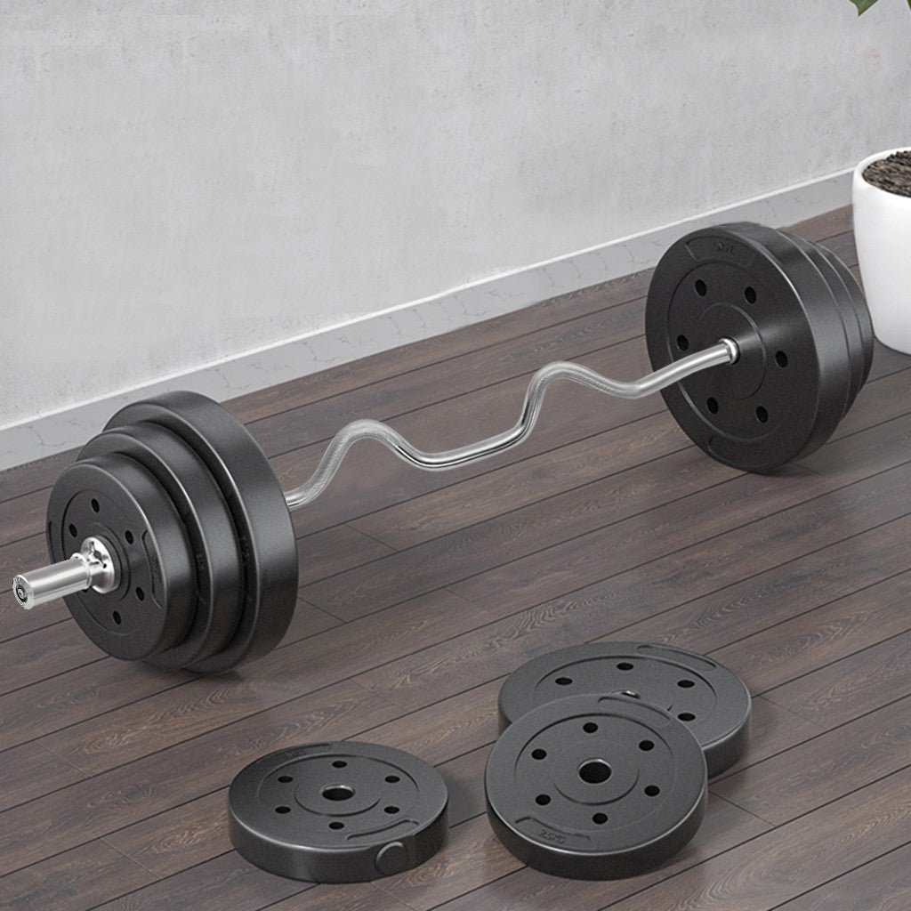 Shop 47\' Barbell Olympic Weight Lifting Bar Super Curl Bar For Strength Training