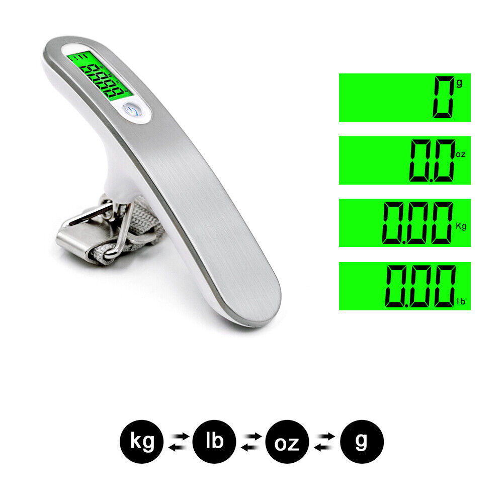 Shop Portable LCD Digital Luggage Weight Scales Hanging Suitcase Baggage Travel Scale With Belt For Electronic Weight Tool 50kg 110lb
