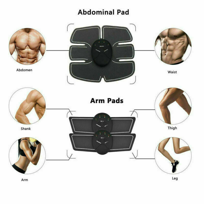 Shop Electric Muscle Toner Machine ABS Toning Belt Simulation Fat Burner Belly Shaper