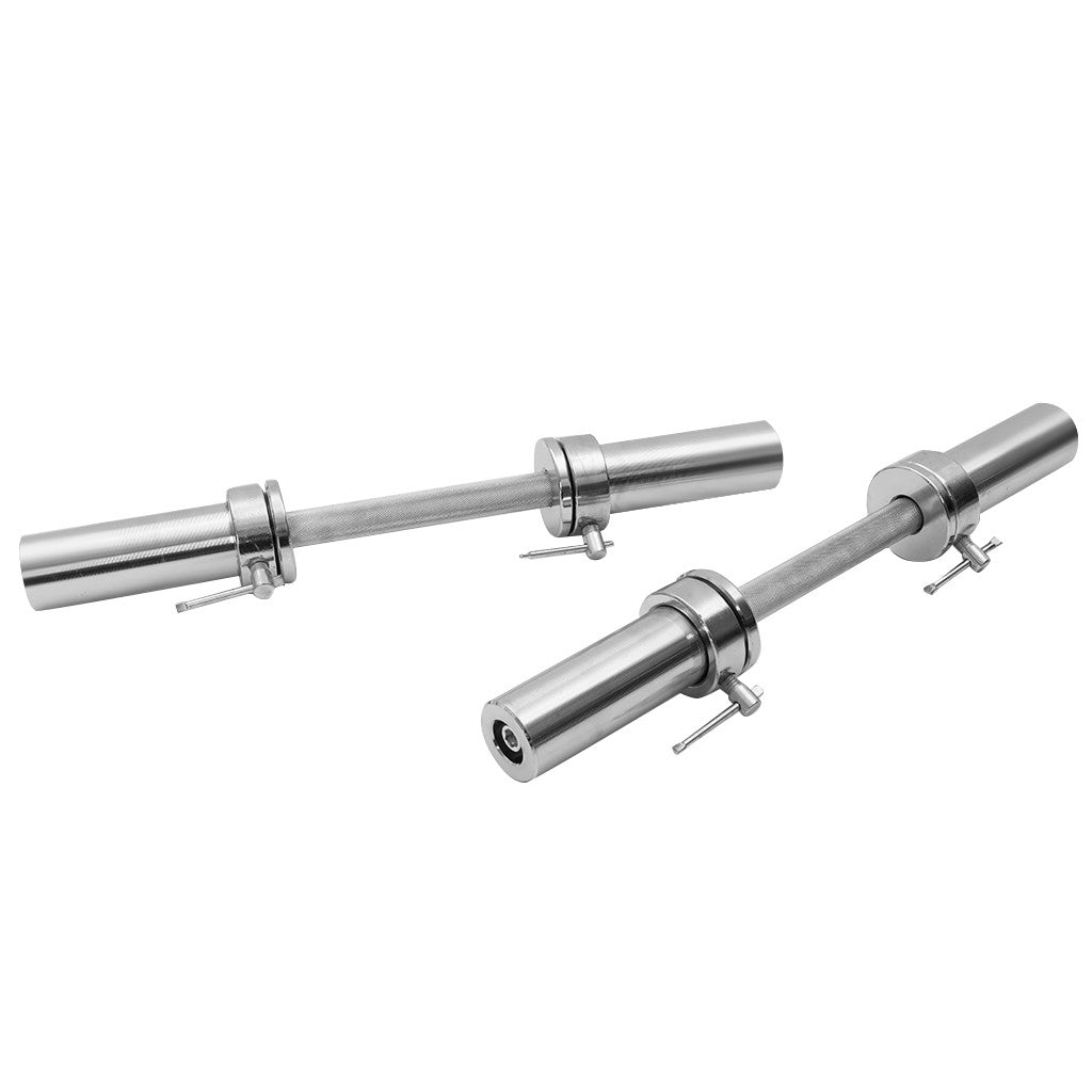 Shop Olympic 2  Barbell Solid Dumbbell Weight Lifting Bars With Rotating Sleeves