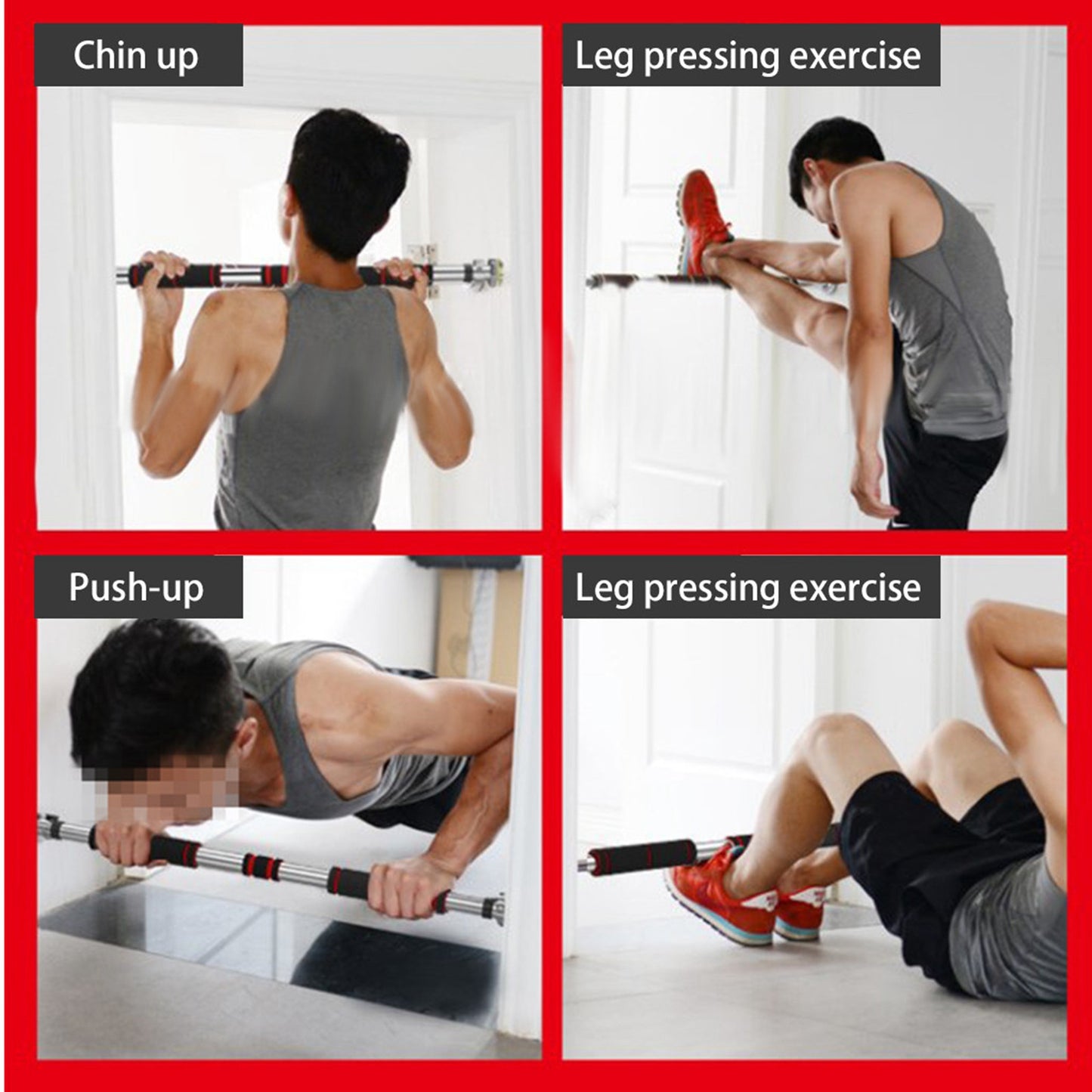 Shop Horizontal Bar Indoor Door Punch-free Pull-ups Home Fitness Equipment