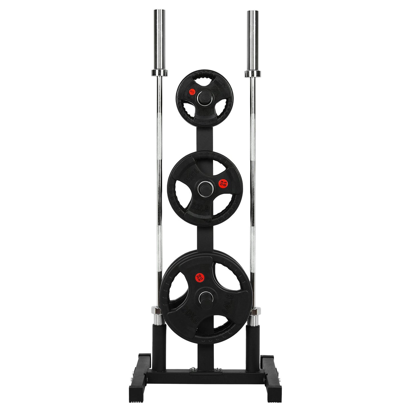 Shop Olympic Weight Plate Rack For 2in Plates Vertical Bar Holder For Home Gym